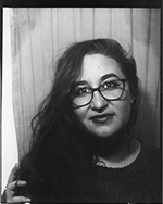 black and white photobooth of soraya
